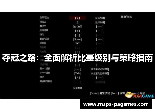 夺冠之路：全面解析比赛级别与策略指南
